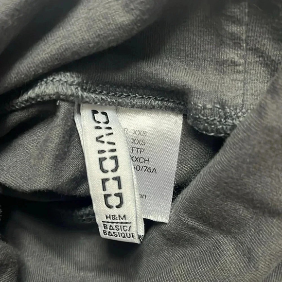 Cropped turtle neck XXS Divided by H&M grey gray long sleeve turtle neck neutral - Picture 5 of 6